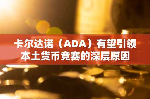 卡尔达诺（ADA）有望引领本土货币竞赛的深层原因