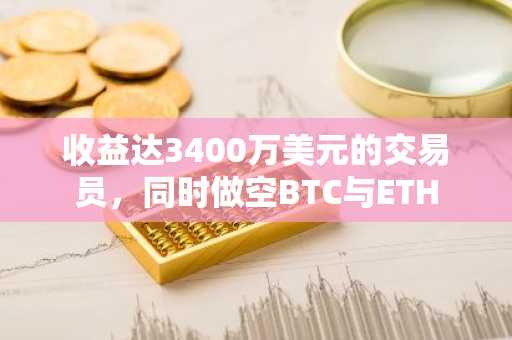 收益达3400万美元的交易员，同时做空BTC与ETH