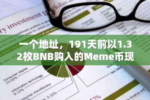 一个地址，191天前以1.32枚BNB购入的Meme币现估值590万美元