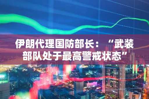 伊朗代理国防部长：“武装部队处于最高警戒状态”