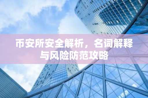 币安所安全解析,名词解释与风险防范攻略