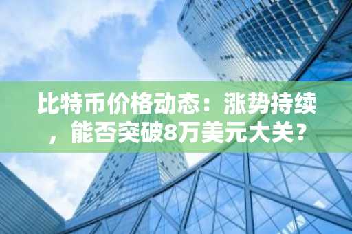 比特币价格动态：涨势持续，能否突破8万美元大关？