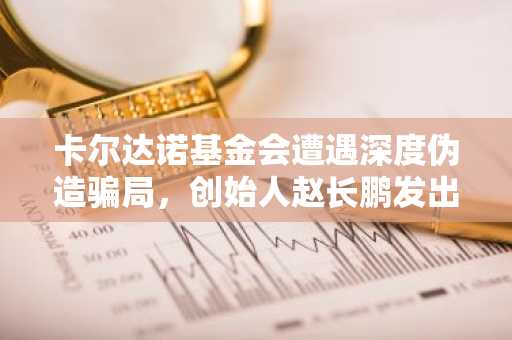 卡尔达诺基金会遭遇深度伪造骗局，创始人赵长鹏发出警示