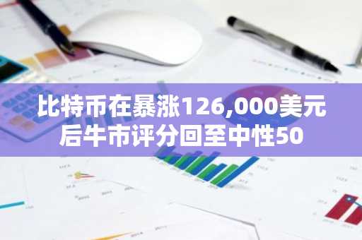 比特币在暴涨126,000美元后牛市评分回至中性50