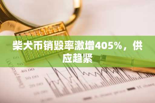 柴犬币销毁率激增405%，供应趋紧