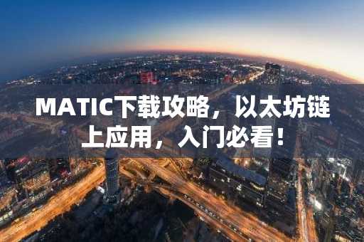 MATIC下载攻略，以太坊链上应用，入门必看！