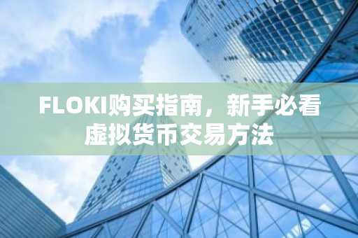 FLOKI购买指南，新手必看虚拟货币交易方法