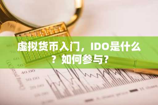 虚拟货币入门，IDO是什么？如何参与？