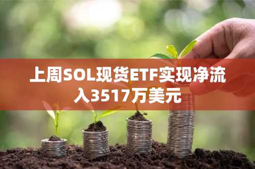 上周SOL现货ETF实现净流入3517万美元
