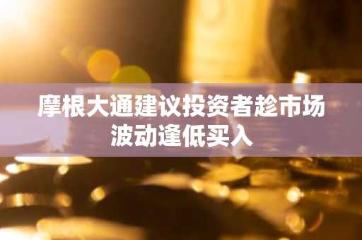 摩根大通建议投资者趁市场波动逢低买入