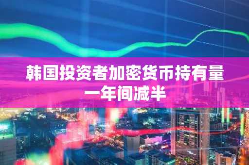 韩国投资者加密货币持有量一年间减半
