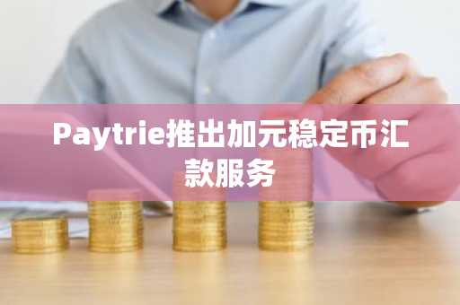 Paytrie推出加元稳定币汇款服务
