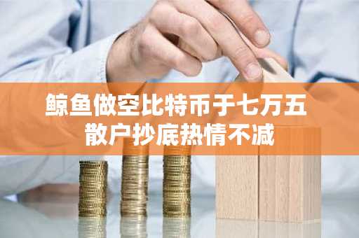 鲸鱼做空比特币于七万五 散户抄底热情不减