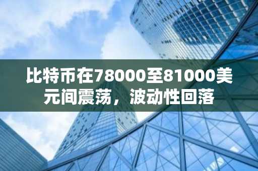 比特币在78000至81000美元间震荡，波动性回落