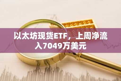 以太坊现货ETF，上周净流入7049万美元