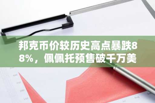 邦克币价较历史高点暴跌88%，佩佩托预售破千万美元，交易平台已上线且币安上市在即