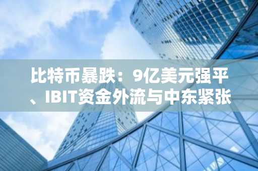 比特币暴跌：9亿美元强平、IBIT资金外流与中东紧张局势叠加冲击