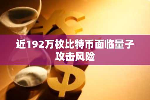近192万枚比特币面临量子攻击风险