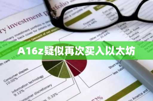 A16z疑似再次买入以太坊