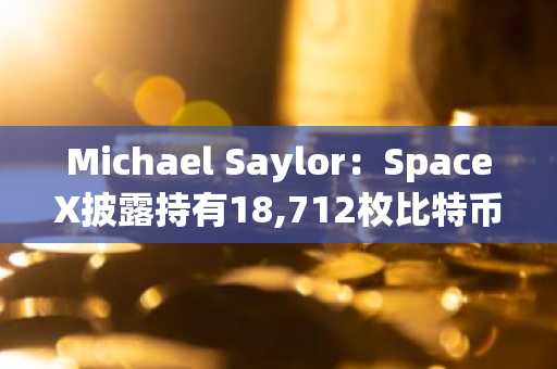 Michael Saylor：SpaceX披露持有18,712枚比特币后，Mag8中25%已持有比特币