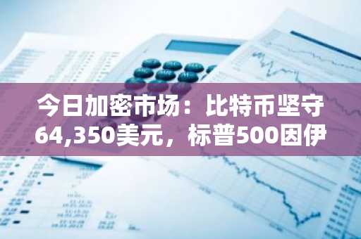 今日加密市场：比特币坚守64,350美元，标普500因伊朗协议走高——为何加密未随股市上涨？