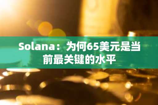 Solana：为何65美元是当前最关键的水平