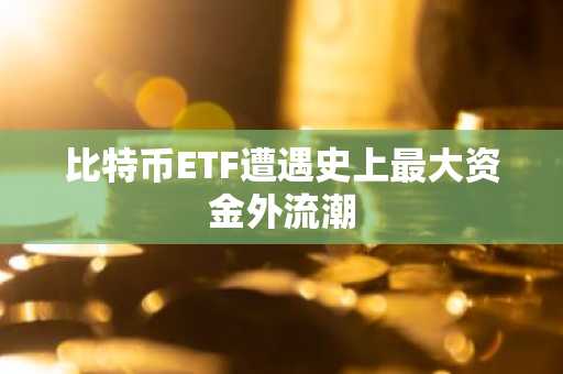 比特币ETF遭遇史上最大资金外流潮