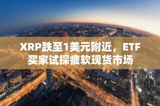 XRP跌至1美元附近,ETF买家试探疲软现货市场