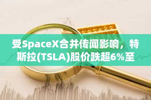 受SpaceX合并传闻影响，特斯拉(TSLA)股价跌超6%至目标价下方