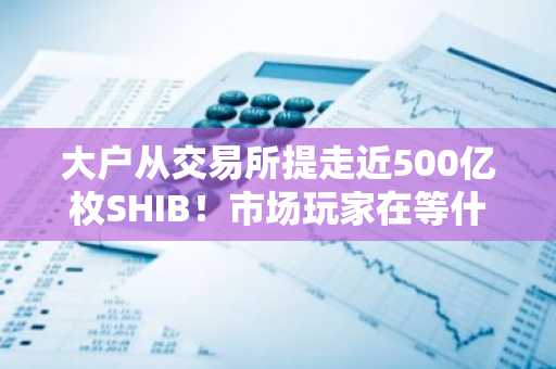 大户从交易所提走近500亿枚SHIB！市场玩家在等什么？
