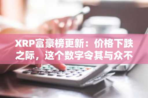 XRP富豪榜更新:价格下跌之际,这个数字令其与众不同
