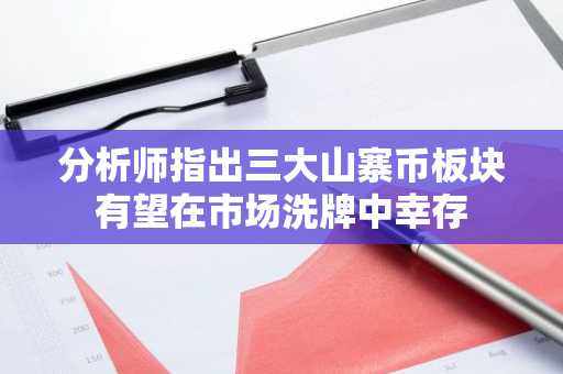 分析师指出三大山寨币板块有望在市场洗牌中幸存