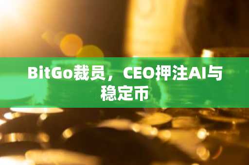 BitGo裁员，CEO押注AI与稳定币